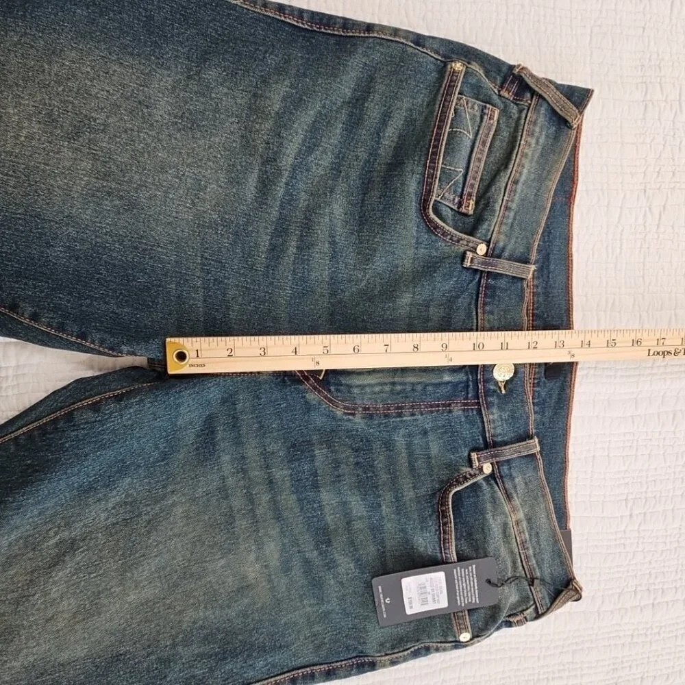 True Religion Rocco Jeans Men's‎ 36x32 NWT Relaxed Wide Leg Acid Wash NEW